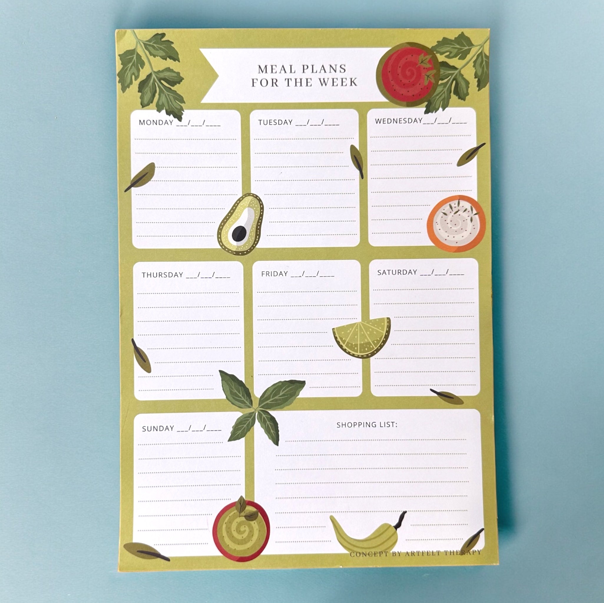 Meal Planner Tearpad - Healthy Eating