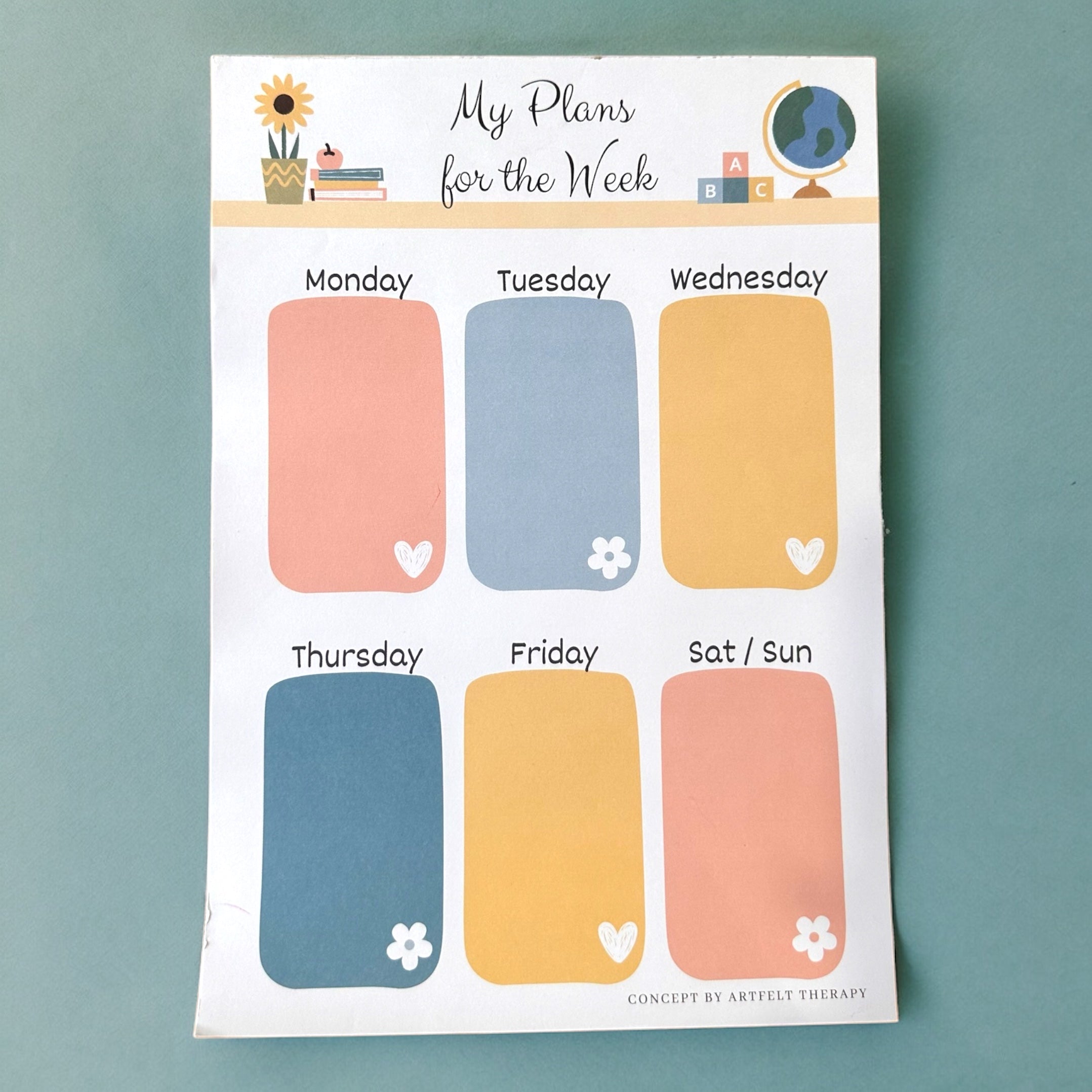 Weekly Planner Tearpad - The Academic
